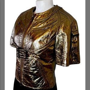 Kooba metallic leather jacket